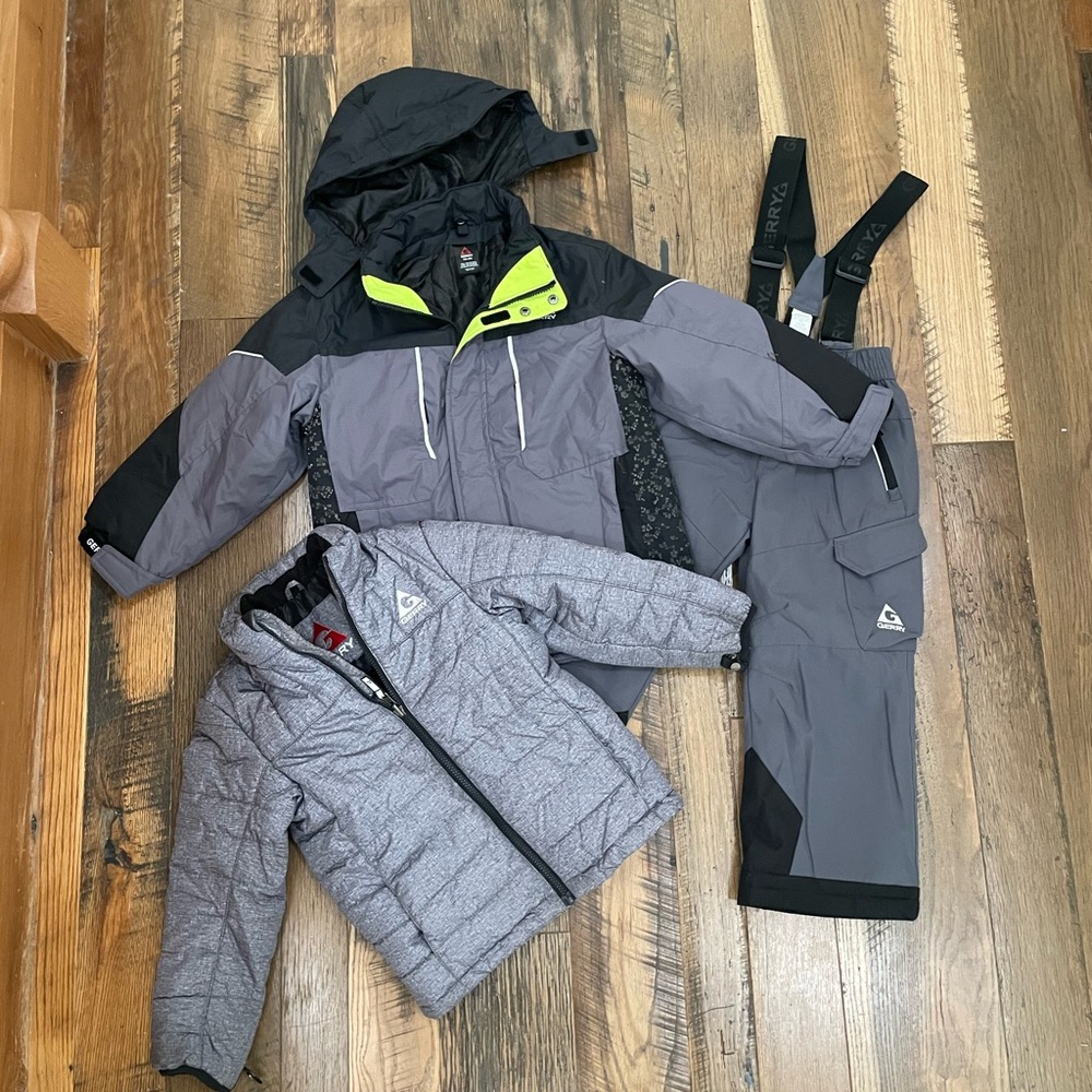 Gerry 3pc winter SET coat jacket & bibs boy 5-6